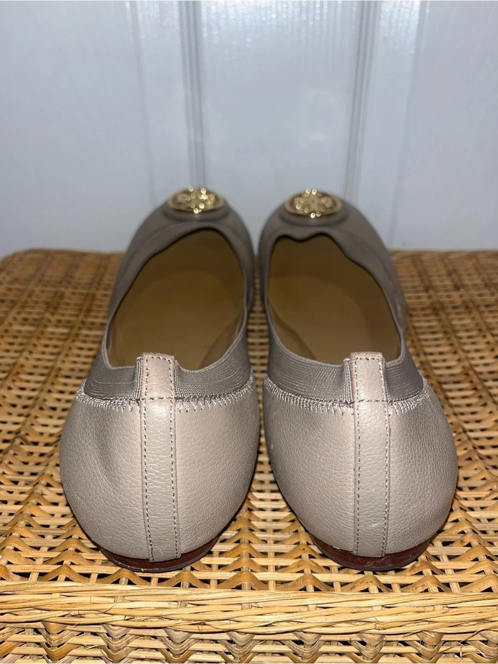 TORY BURCH Caroline 2 ballet flats in French Gray
